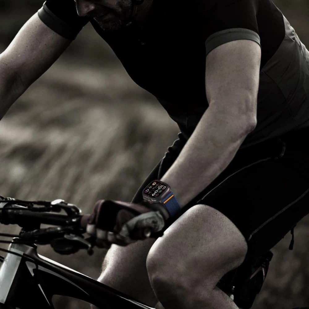 Pasek Tech-Protect Nylon Clasp Apple Watch 6 / 7 / 8 / 9 / 10 / SE / Ultra 1 / 2 44/45/46/49mm Marineblau - 6