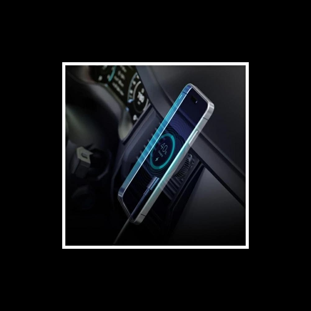 Uchwyt samochodowy do kratki z ładowaniem bezprzewodowym 3MK Car MagCharger 15W czarny - 4