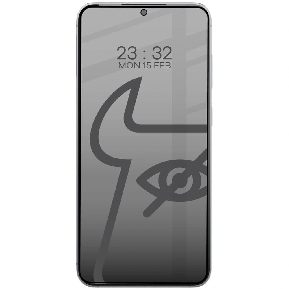 Bizon Glass Edge Shadow Samsung Galaxy S25 Edge tinted with a black frame - 3