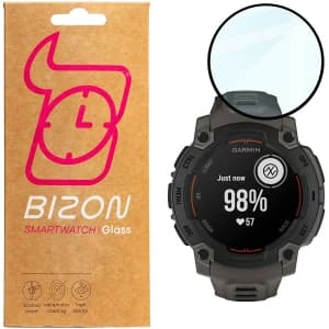 Bizon Glas Uhr Edge Hybrid Garmin Instinct E 45mm schwarz