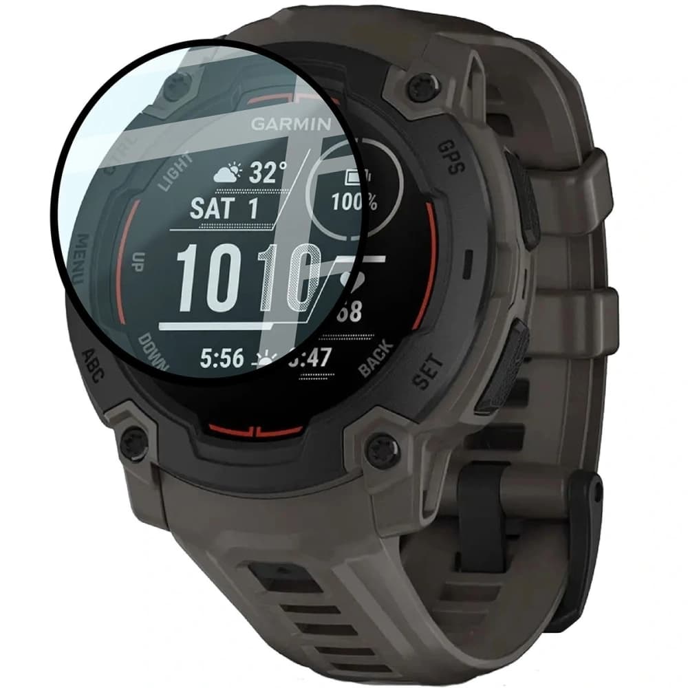 Bizon Glas Uhr Edge Hybrid Garmin Instinct E 45mm schwarz - 3