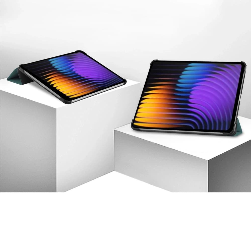 Bizon Case Tab Croc Xiaomi Pad 8 / 8 Pro / 7 / 7 Pro dunkelgrün - 2