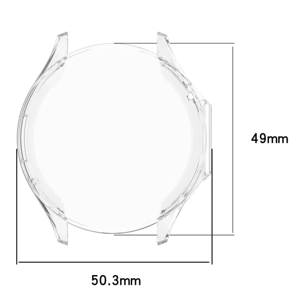 Etui z osłoną ekranu Bizon Case Watch Felipe do OnePlus Watch 3 / Oppo Watch X2 przeźroczyste - 2