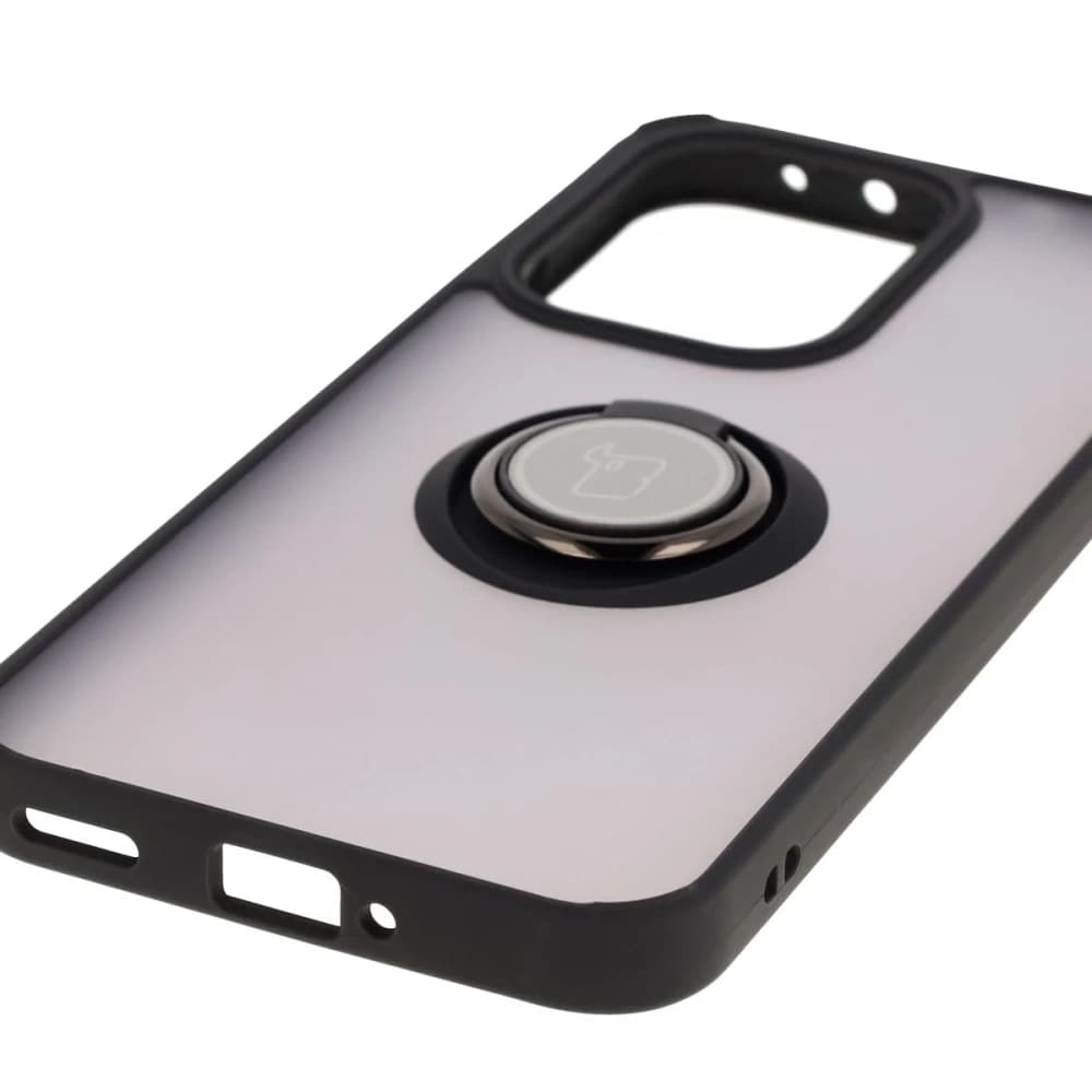 Bizon Case Hybrid Ring Oppo Reno13 smoky with a black frame - 5