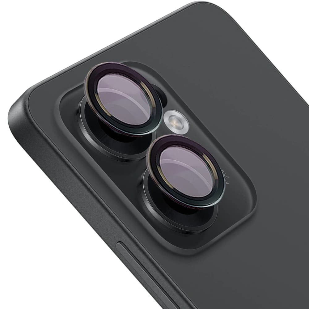 Bizon Glass Snap Lens Oppo Reno13 F/FS black frame - 1