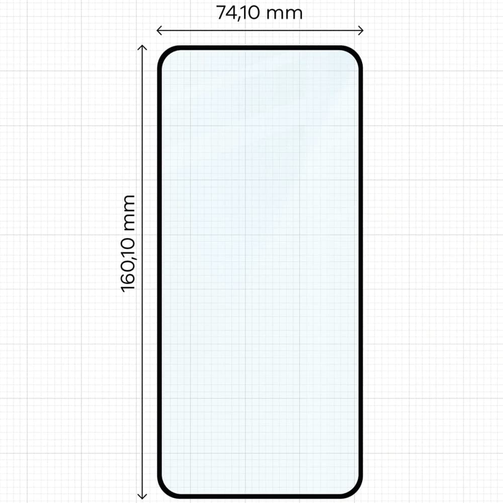Bizon Glass Edge 2 Nothing Phone (3a) / (3a) Pro black frame - 2