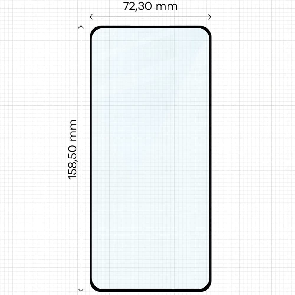 Bizon Glass Edge 3D Realme 14 Pro 5G schwarzer Rahmen - 2