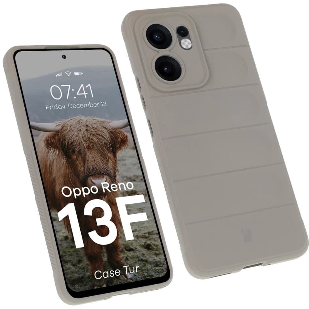 Bizon Case Tur Oppo Reno13 F hellgrau - 1