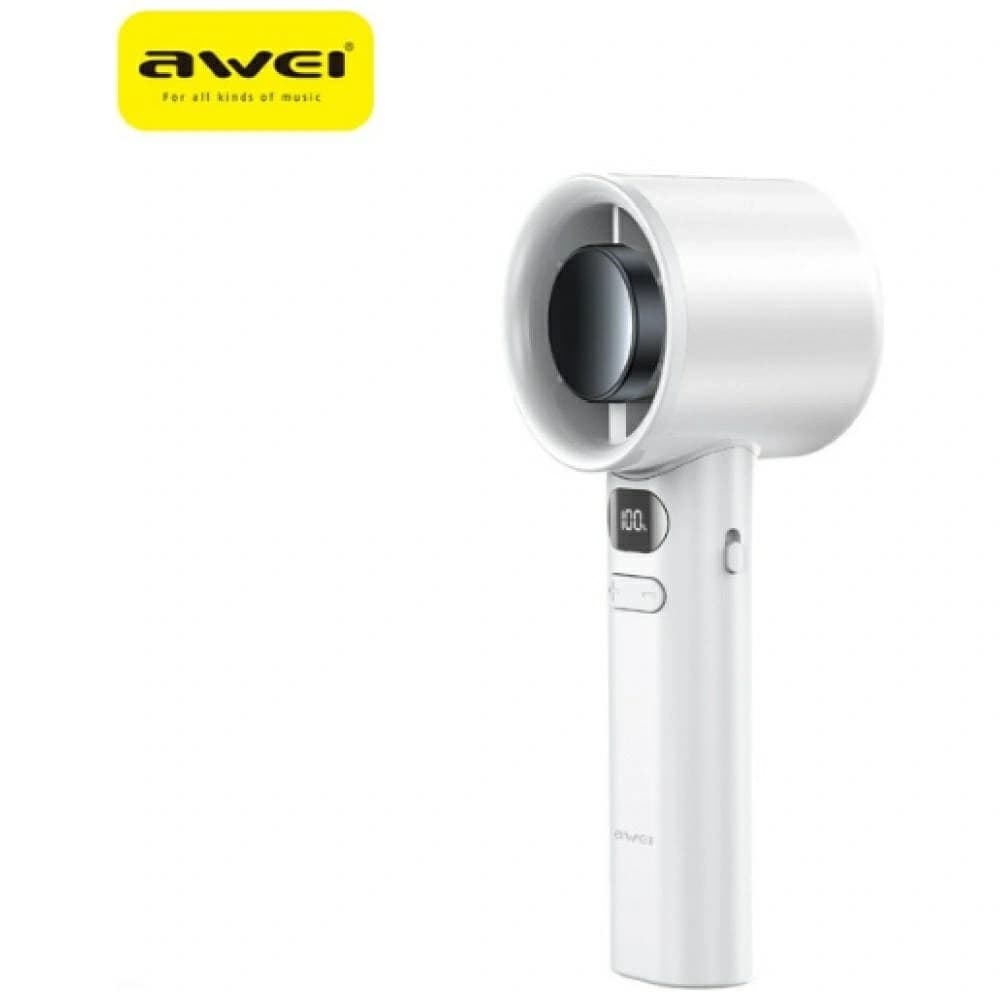AWEI F36 Drahtloser Mini Ventilator 2200mAh Weiß - 1