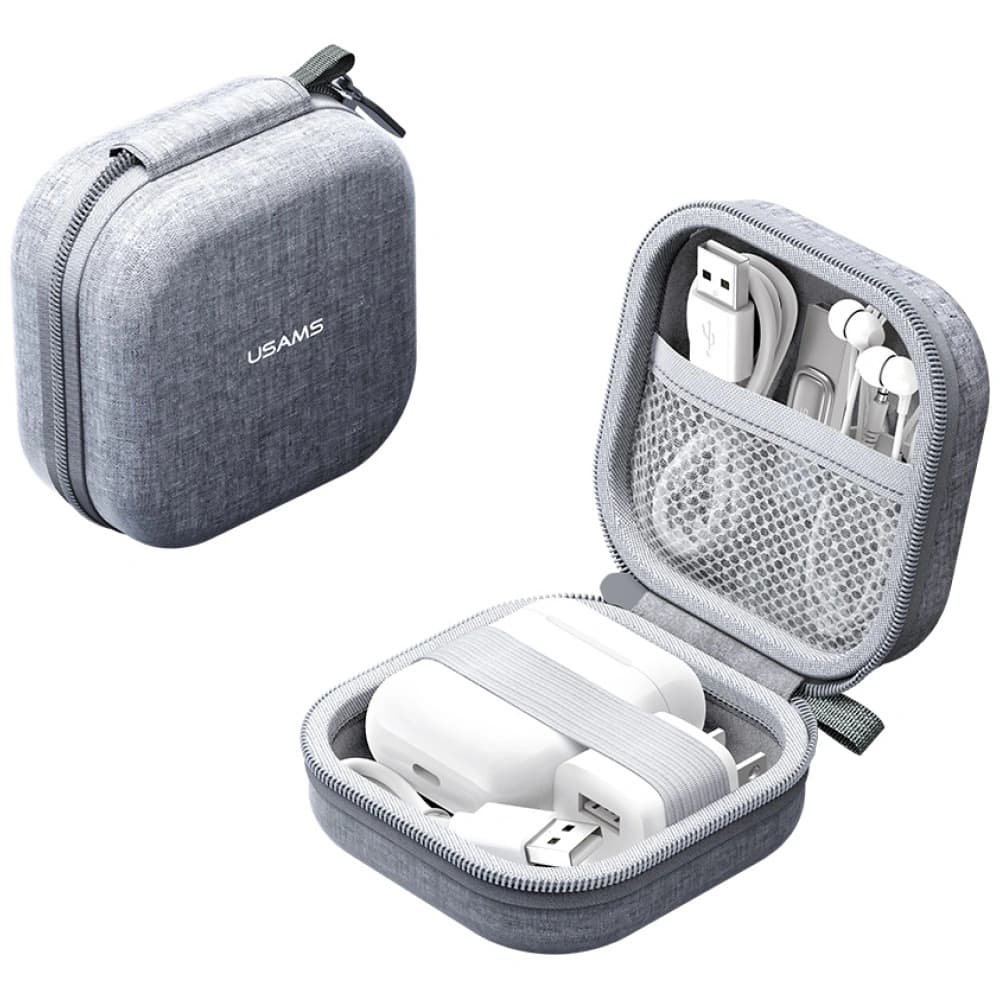 USAMS ZB351 TWS Earphone Case Gray - 2