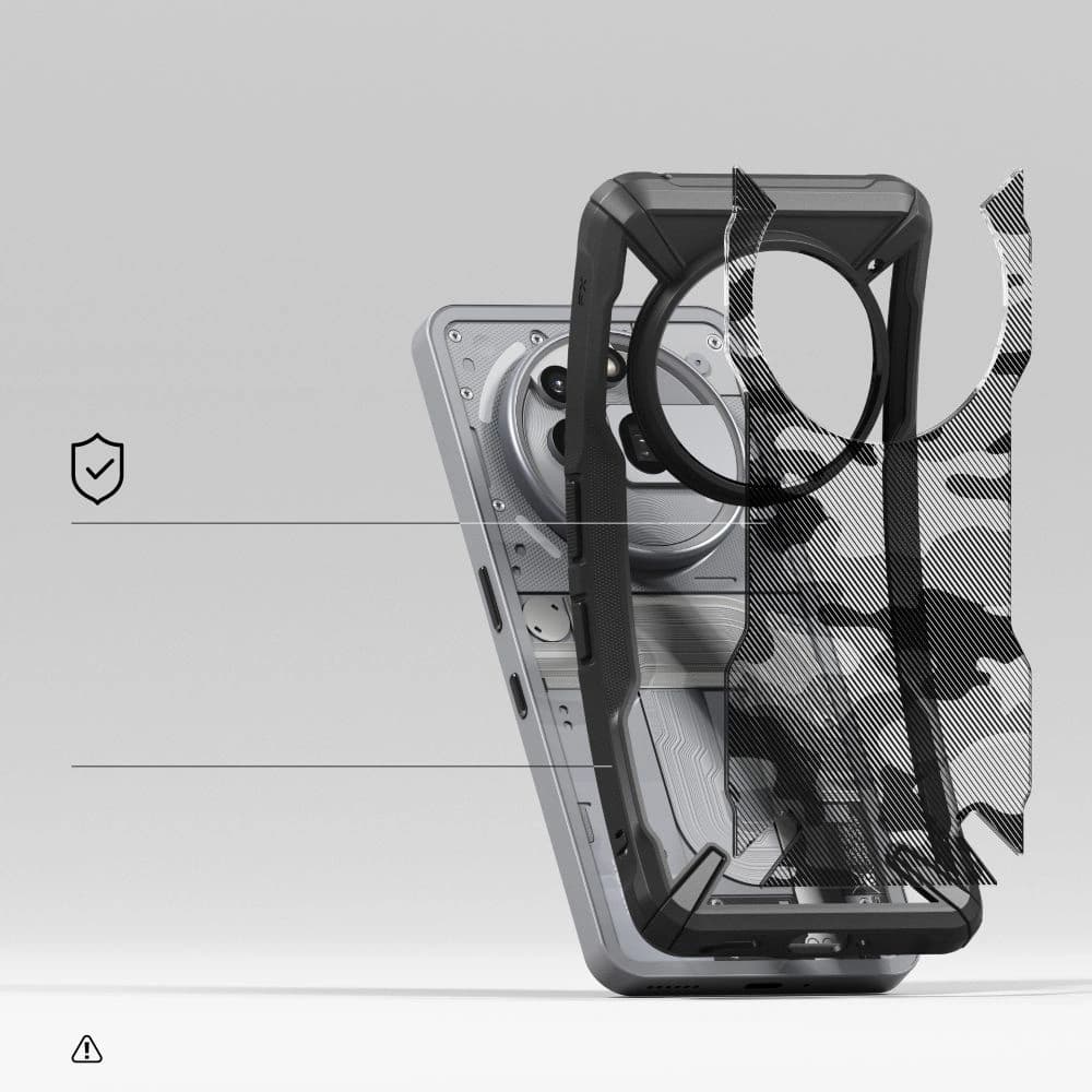 Ringke Fusion-X Nothing Phone 3a Pro Camo Black - 4