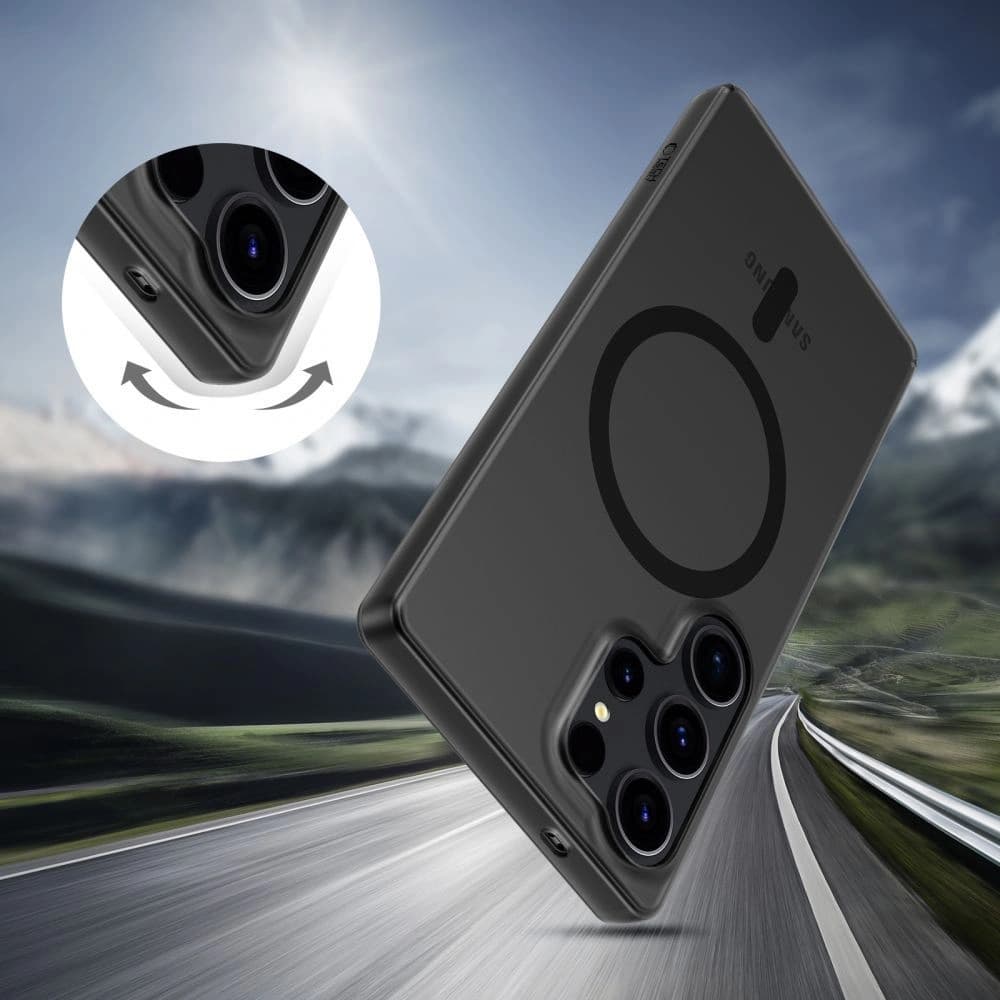 Tech-Protect Magslim MagSafe Samsung Galaxy S25 Edge Matte/black - 4