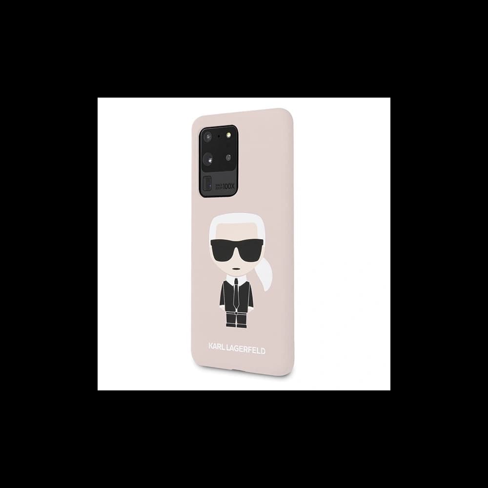 Karl Lagerfeld Samsung Tasche KLHCS69SLFKPI Galaxy S20 Ultra Hartschale hellrosa/rosa Silikon Iconic - 2