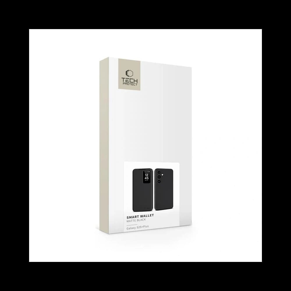 Tech-Protect Smart Wallet Samsung Galaxy S25+ Plus Matt Schwarz - 5