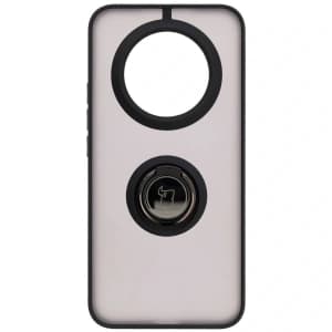 Bizon Case Hybrid Ring Realme 14 Pro Plus 5G smoky with a black frame