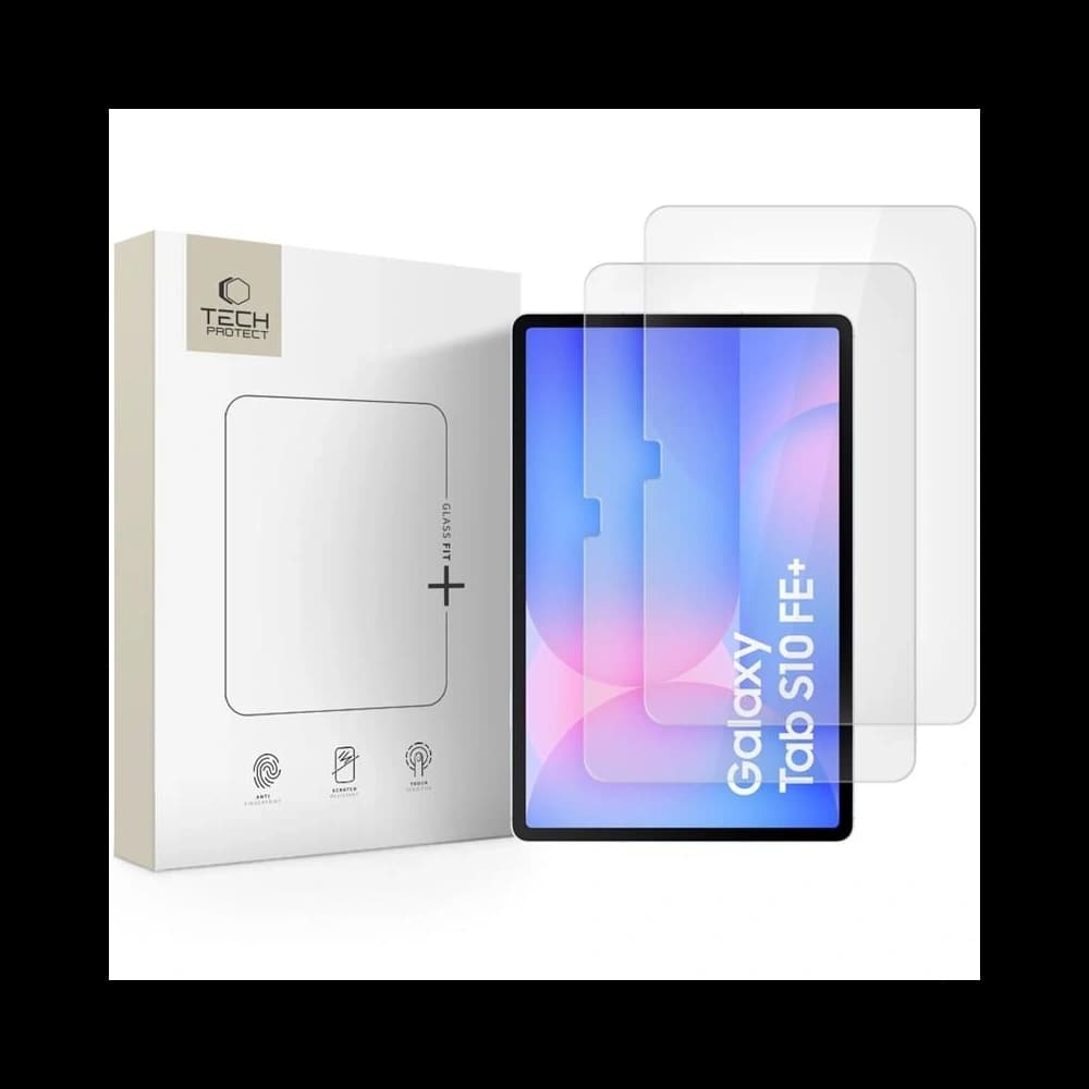 Tech-Protect Glass Fit+ Samsung Galaxy Tab S10 FE+ Plus 13.1 X620 / X626b Clear [2 PACK] - 1