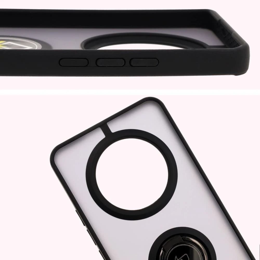 Bizon Case Hybrid Ring Realme 14 Pro 5G smoky with a black frame - 3