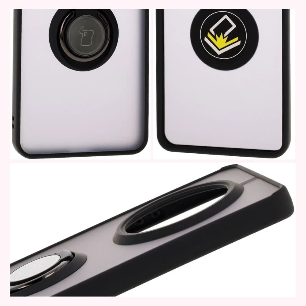 Bizon Case Hybrid Ring Realme 14 Pro 5G smoky with a black frame - 4