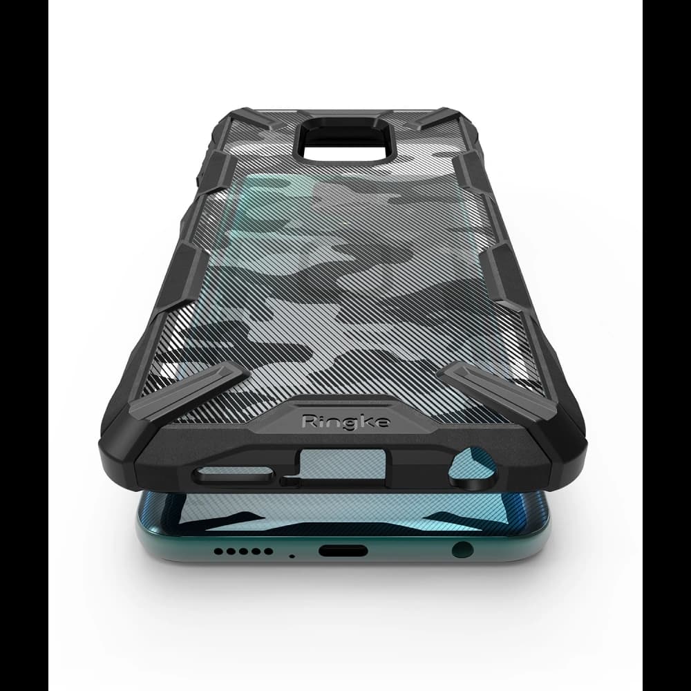 Ringke Tasche Fusion-X Redmi Note 9S/9 Pro/9 Pro Max Camo (Moro) Schwarz - 6