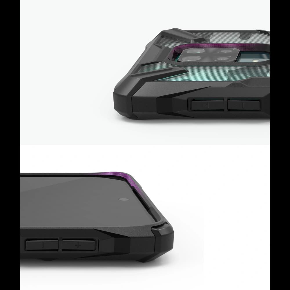 Ringke Tasche Fusion-X Redmi Note 9S/9 Pro/9 Pro Max Camo (Moro) Schwarz - 8