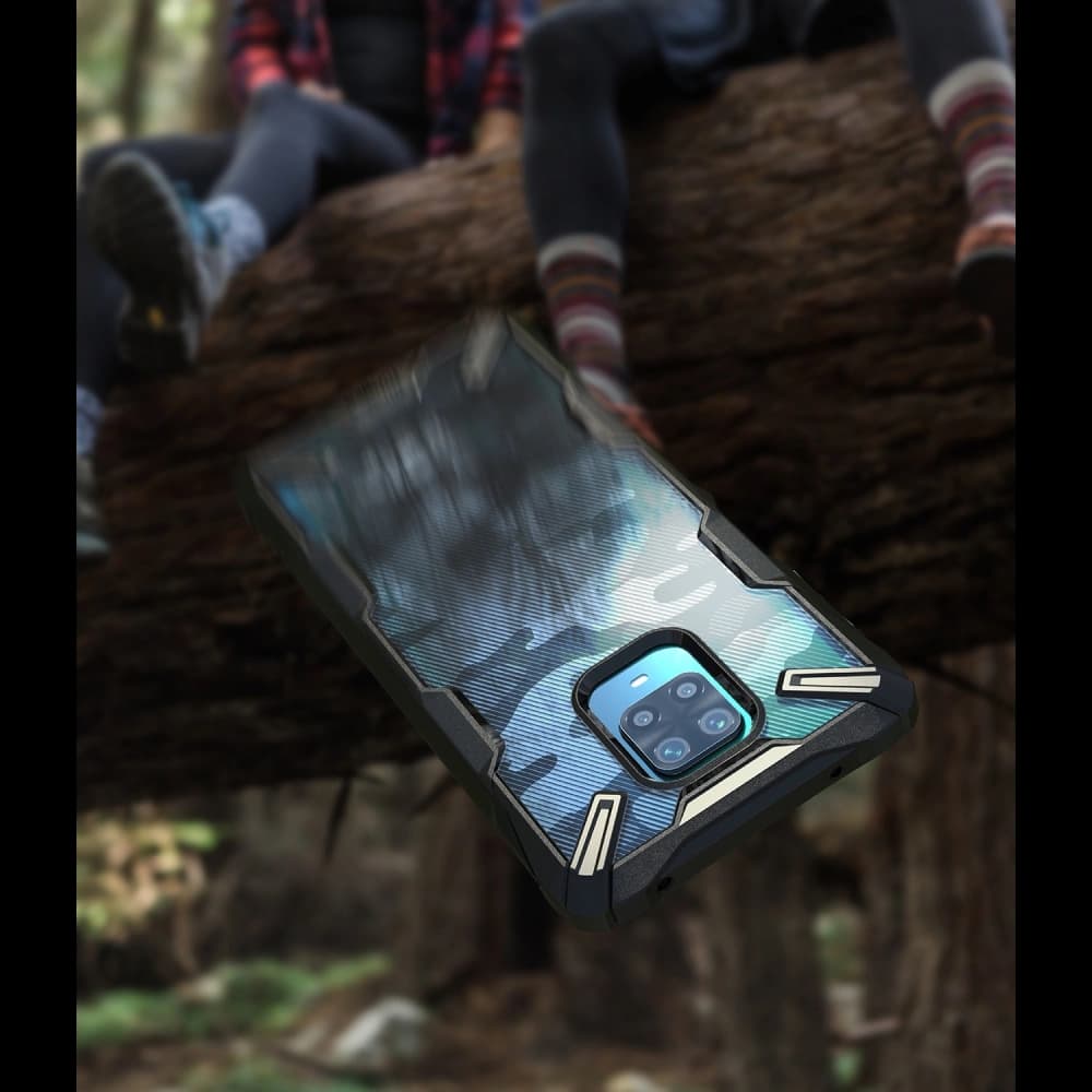 Ringke Tasche Fusion-X Redmi Note 9S/9 Pro/9 Pro Max Camo (Moro) Schwarz - 9