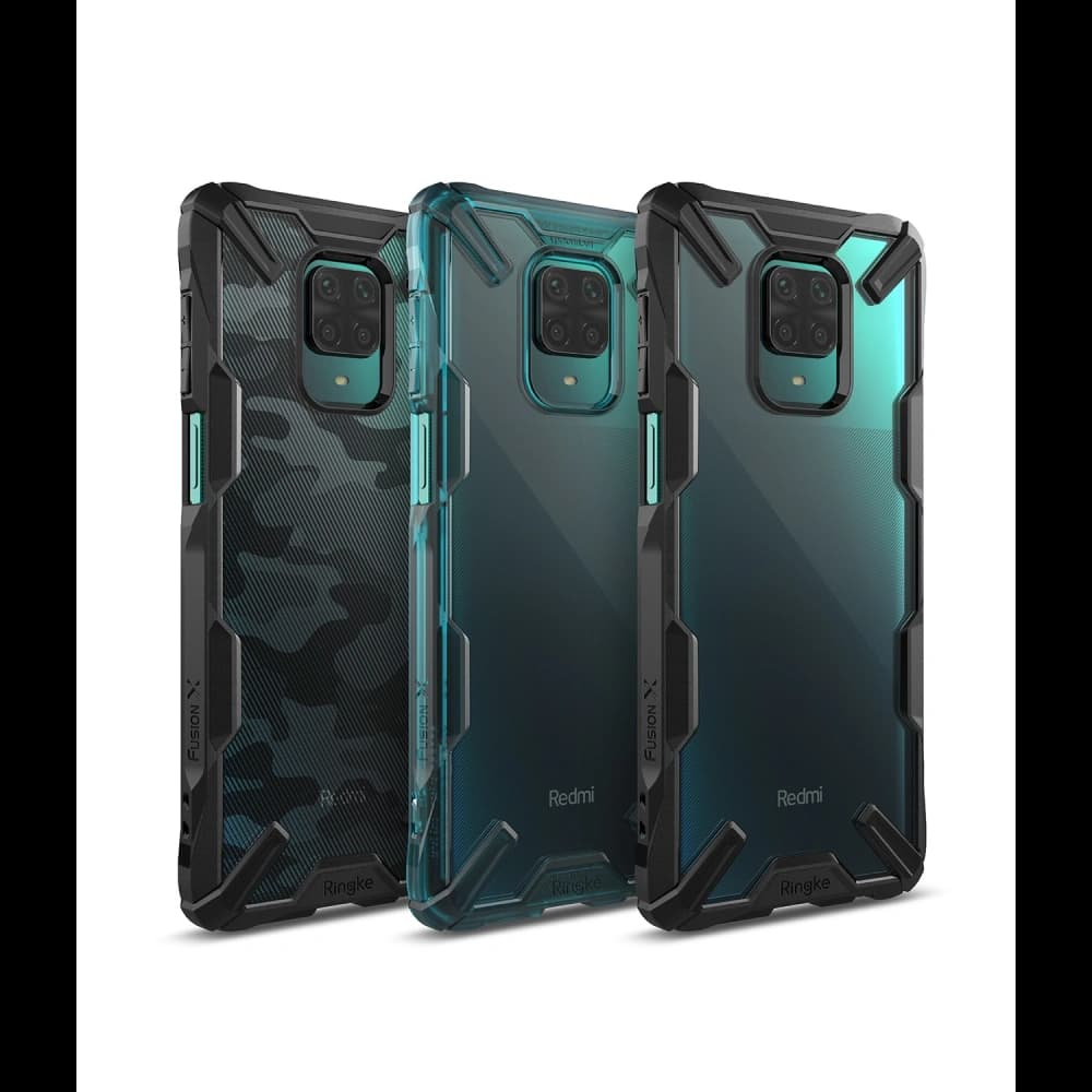 Ringke Tasche Fusion-X Redmi Note 9S/9 Pro/9 Pro Max Camo (Moro) Schwarz - 11