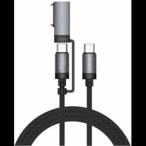 4smarts Explorer ComboCord USB-C / USB-C, MagSafe 100W 2m schwarz