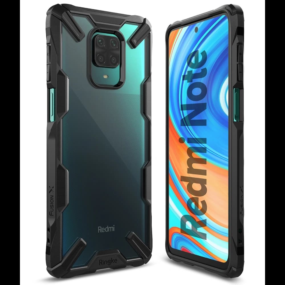 Ringke Tasche Fusion-X Redmi Note 9S/9 Pro/9 Pro Max Schwarz - 2