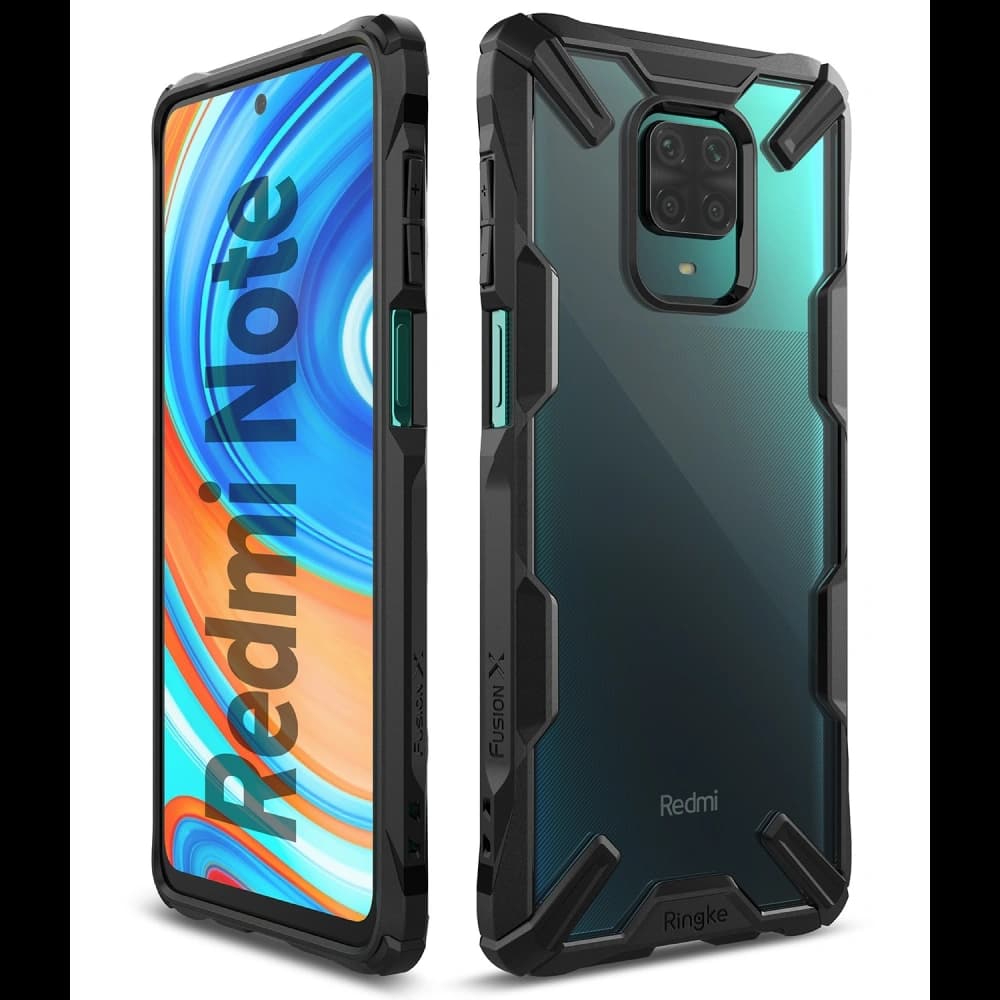 Ringke Tasche Fusion-X Redmi Note 9S/9 Pro/9 Pro Max Schwarz - 3