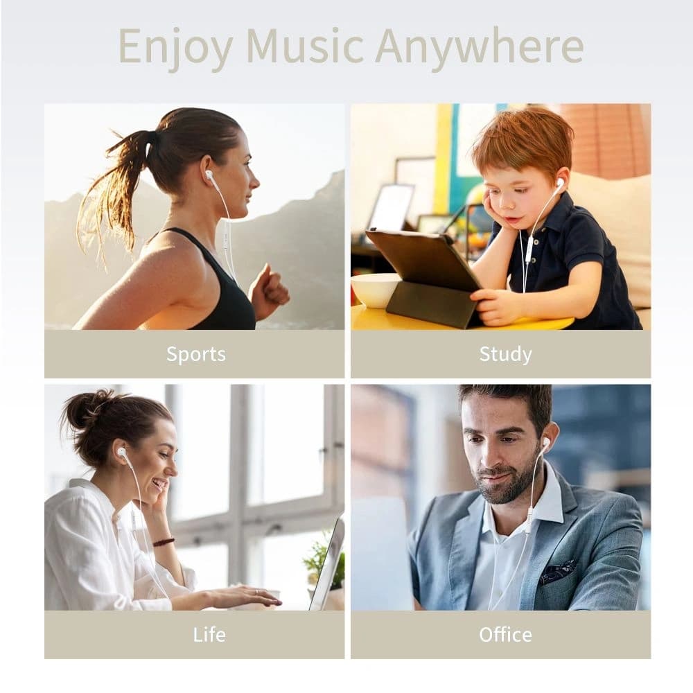 Tech-Protect Ultraboost Jack 3,5 mm Kopfhörer Kern Weiß - 5