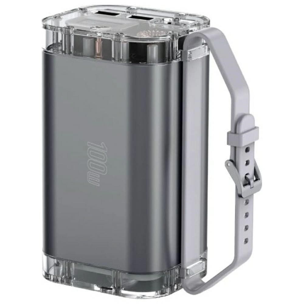 4smarts Lucid Ultra 40000mAh Powerbank 100W 2xUSB-A, 2xUSB-C IP67 grau - 1