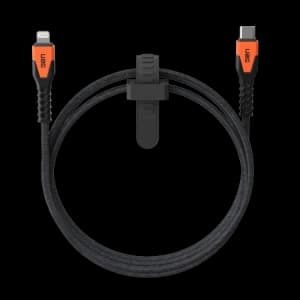 UAG Urban Armor Gear Robustes Kabel USB-C / Lightning 30W 1,5 m (schwarz / orange)
