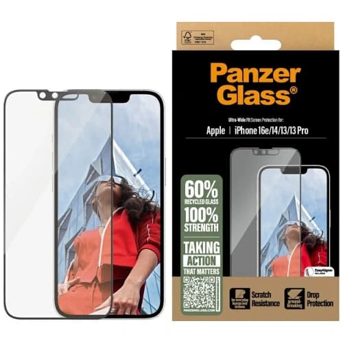 PanzerGlass Ultra-Wide Fit Apple iPhone 17e / 16e / 14 / 13 / 13 Pro