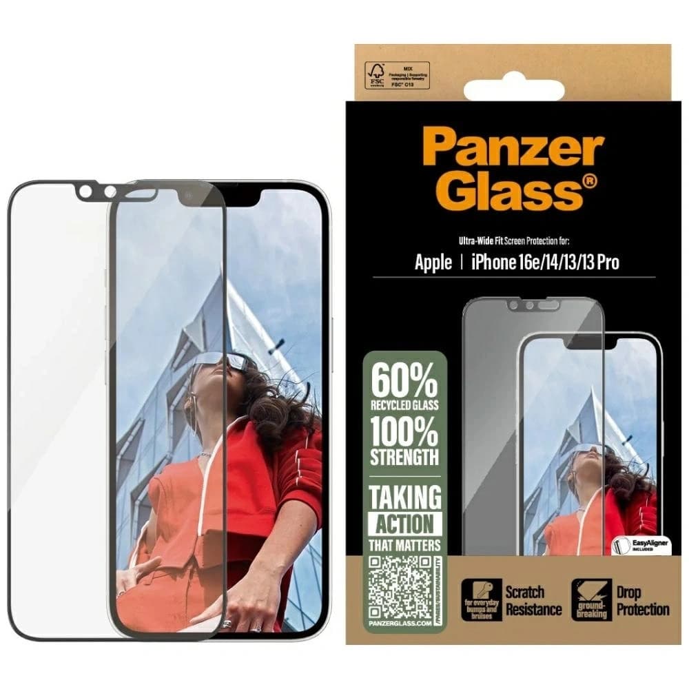 PanzerGlass Ultra-Wide Fit Apple iPhone 17e / 16e / 14 / 13 / 13 Pro - 1