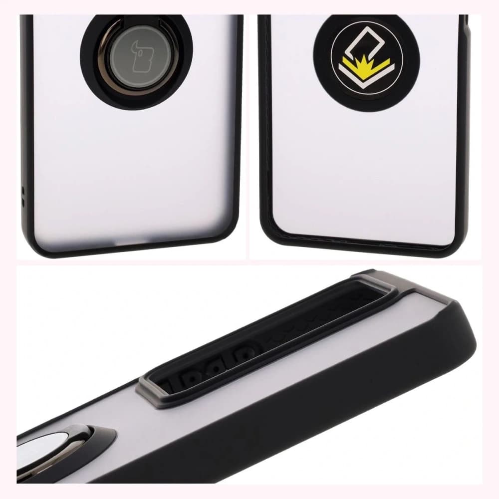 Bizon Case Hybrid Ring Realme C75 4G / 14x 5G smoky with a black frame - 4