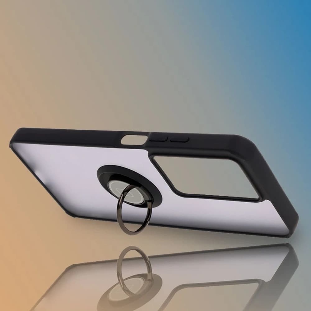 Bizon Case Hybrid Ring Realme C75 4G / 14x 5G smoky with a black frame - 6