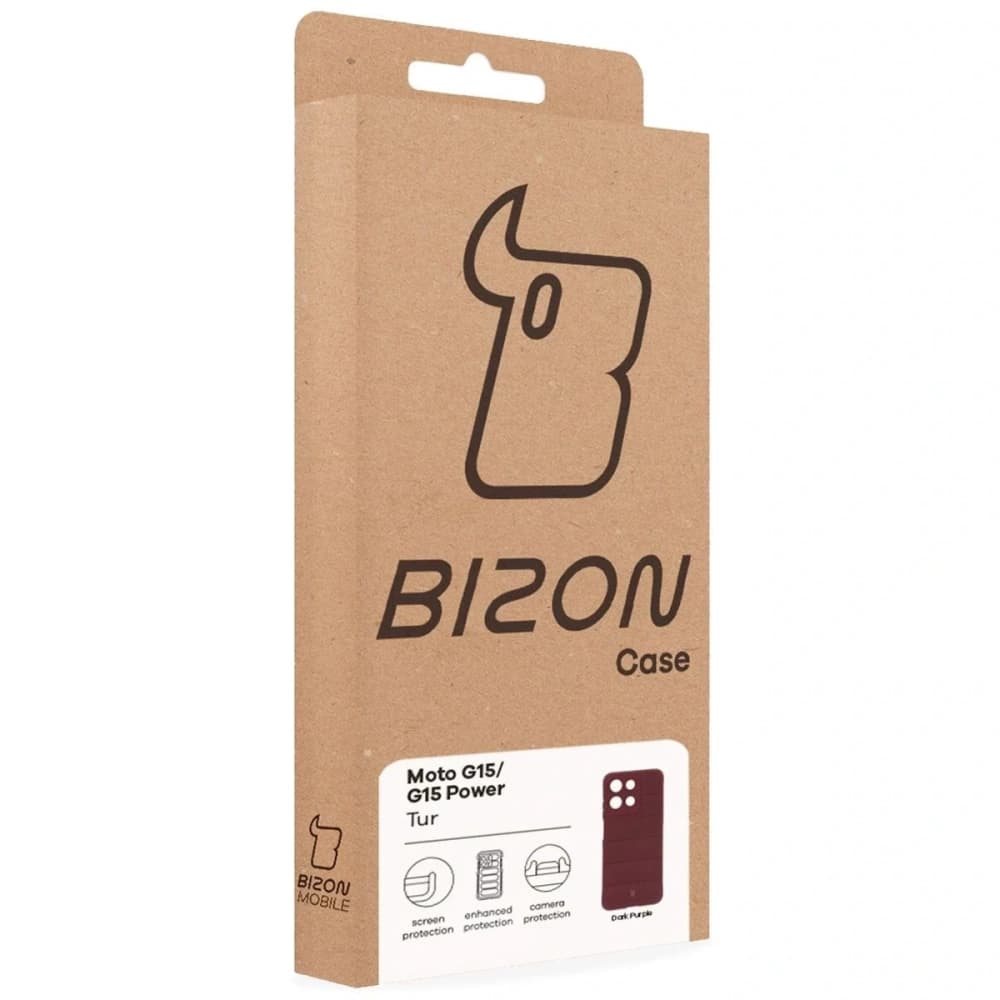 Bizon Case Tur Motorola Moto G15 / G15 Power burgunder - 8