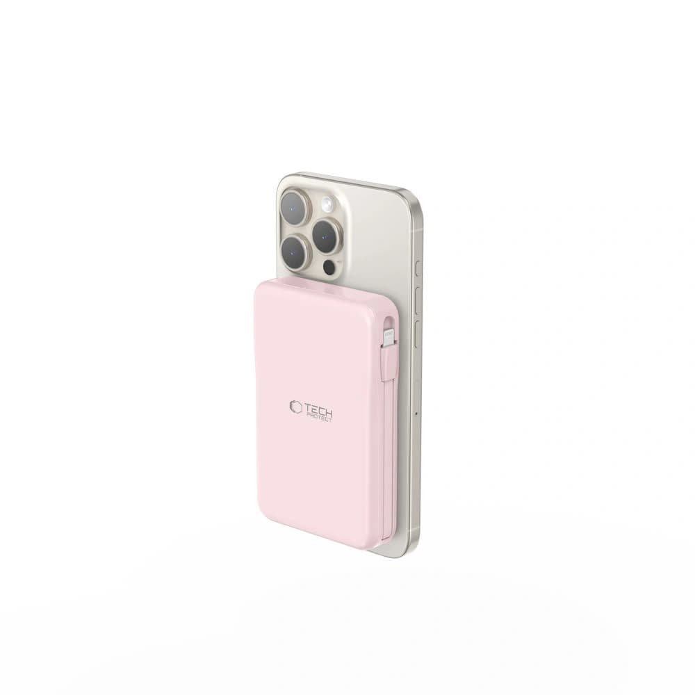 Tech-Protect PB31 LifeMag MagSafe Power Bank 10000mAh Rosa - 4