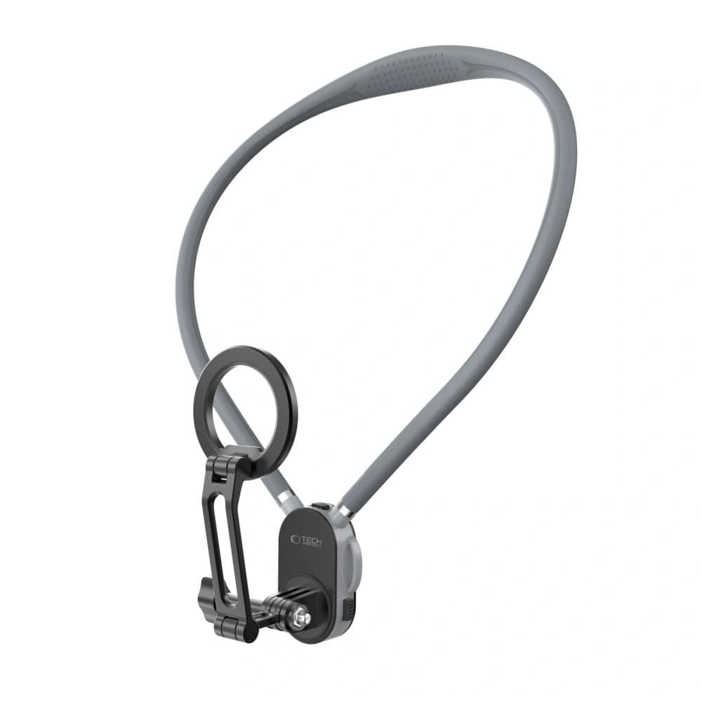 Uchwyt na szyję Tech-Protect AC200 Magnetic MagSafe & GoPro & DJI Neck Holder Crayon Grey - 3