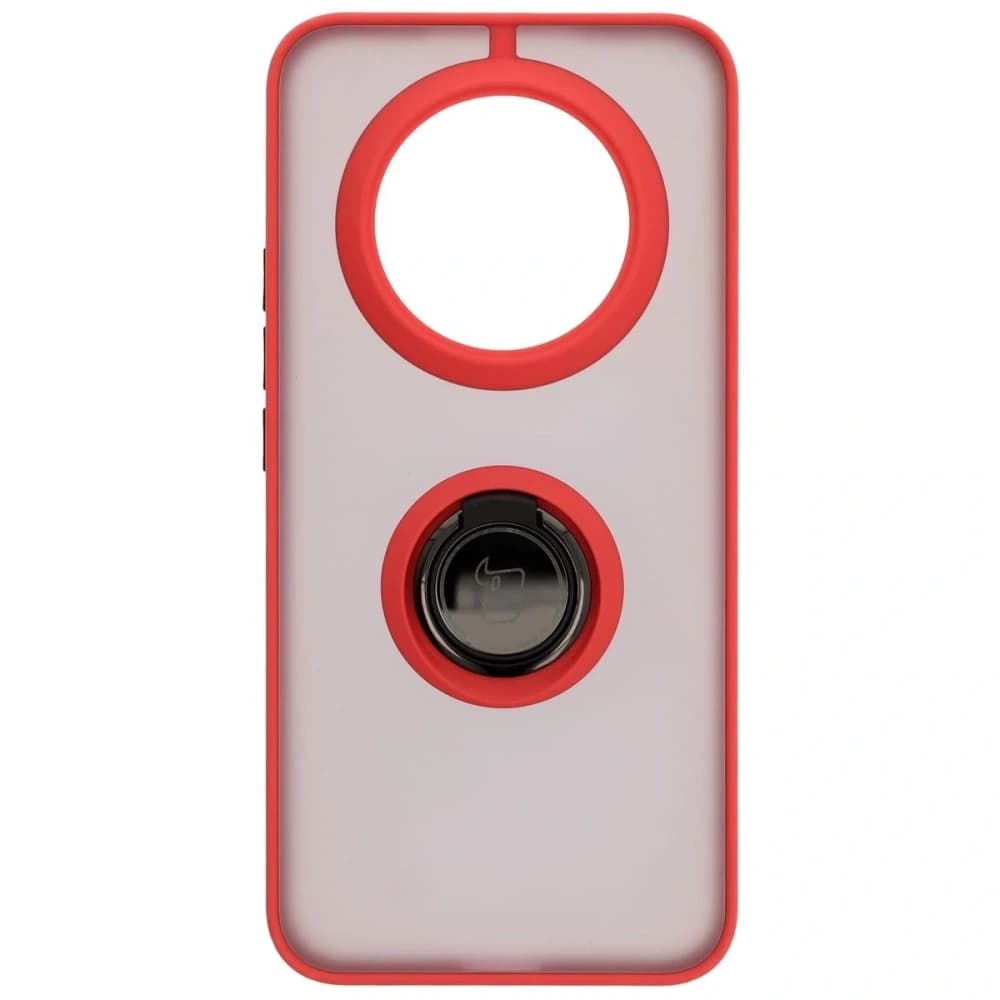 Bizon Case Hybrid Ring Realme 14 Pro+ Plus 5G rauchig mit rotem Rahmen - 2