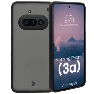 Bizon Case Angelo Nothing Phone (3a) smoky with a black frame