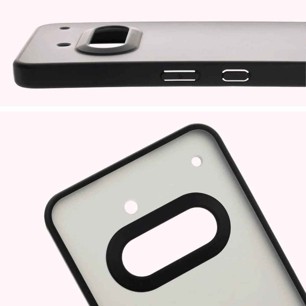 Bizon Case Angelo Nothing Phone (3a) smoky with a black frame - 3