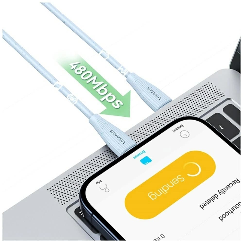 USAMS Green Series SJ717 30W USB-C / Lightning Kabel 1m weiß - 9