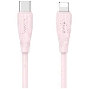 USAMS Green Series SJ717 30W USB-C / Lightning Kabel 1m pink