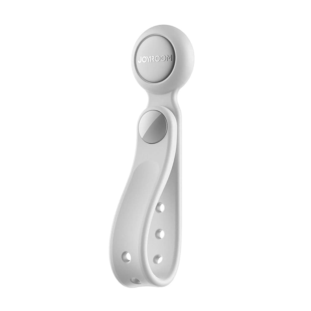 Joyroom JR-ZS422 silicone cable tie with magnet white [6 PACK]. - 2