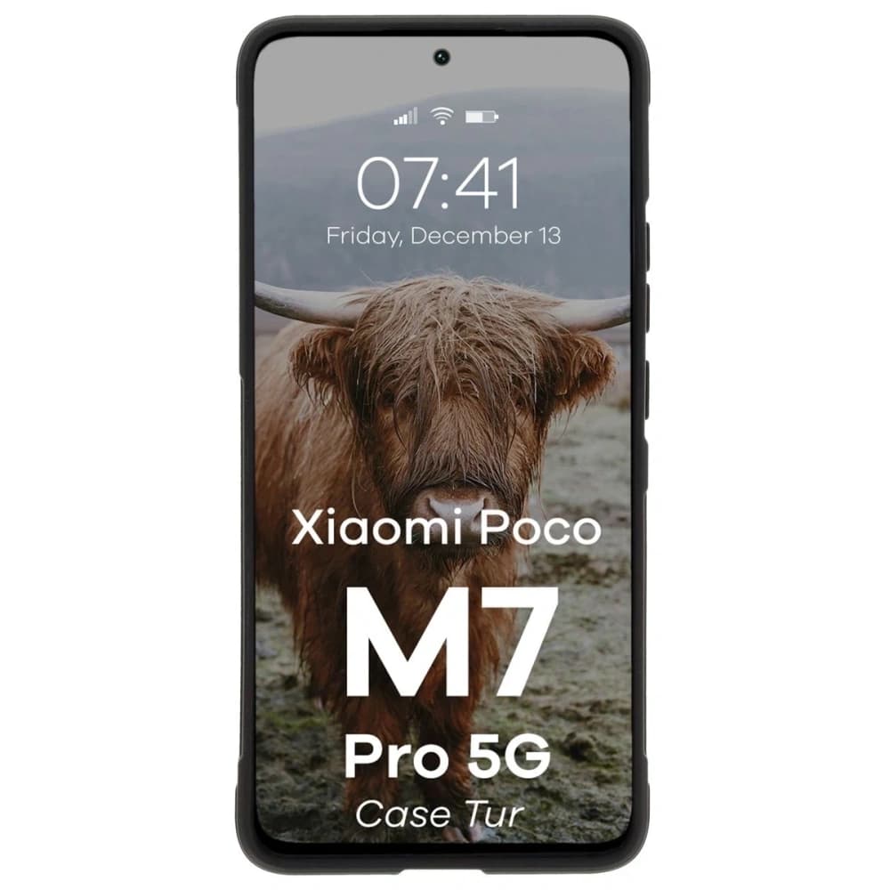 Bizon Case Tur Xiaomi Poco M7 Pro 5G schwarz - 5