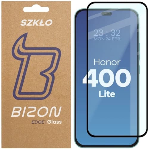 Bizon Glass Edge 2 Honor 400 Lite 5G schwarzer Rahmen