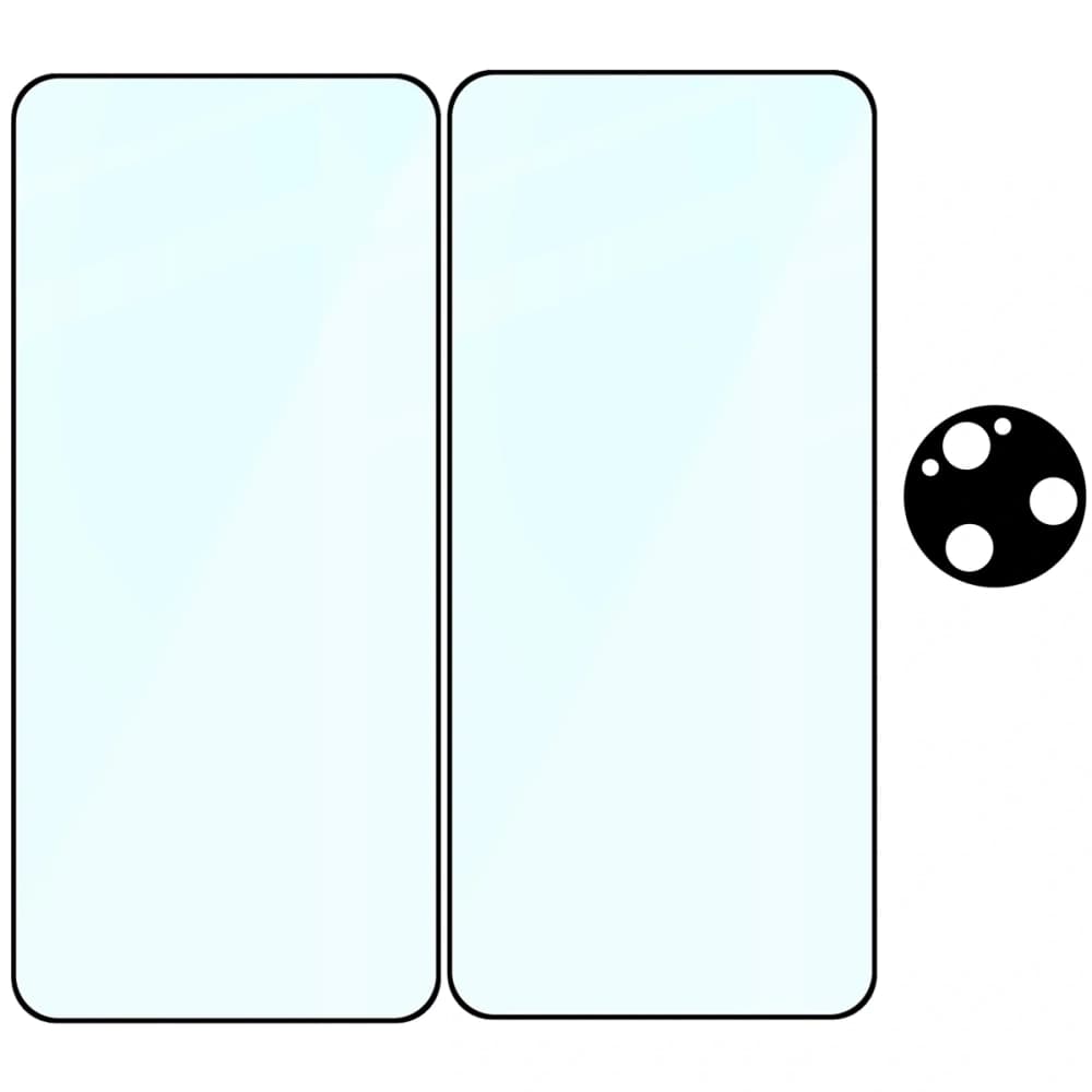 Bizon Edge 2 Pack 2x gehärtetes Glas + 1x Linsenschutz für Xiaomi Poco F7 Ultra - 6