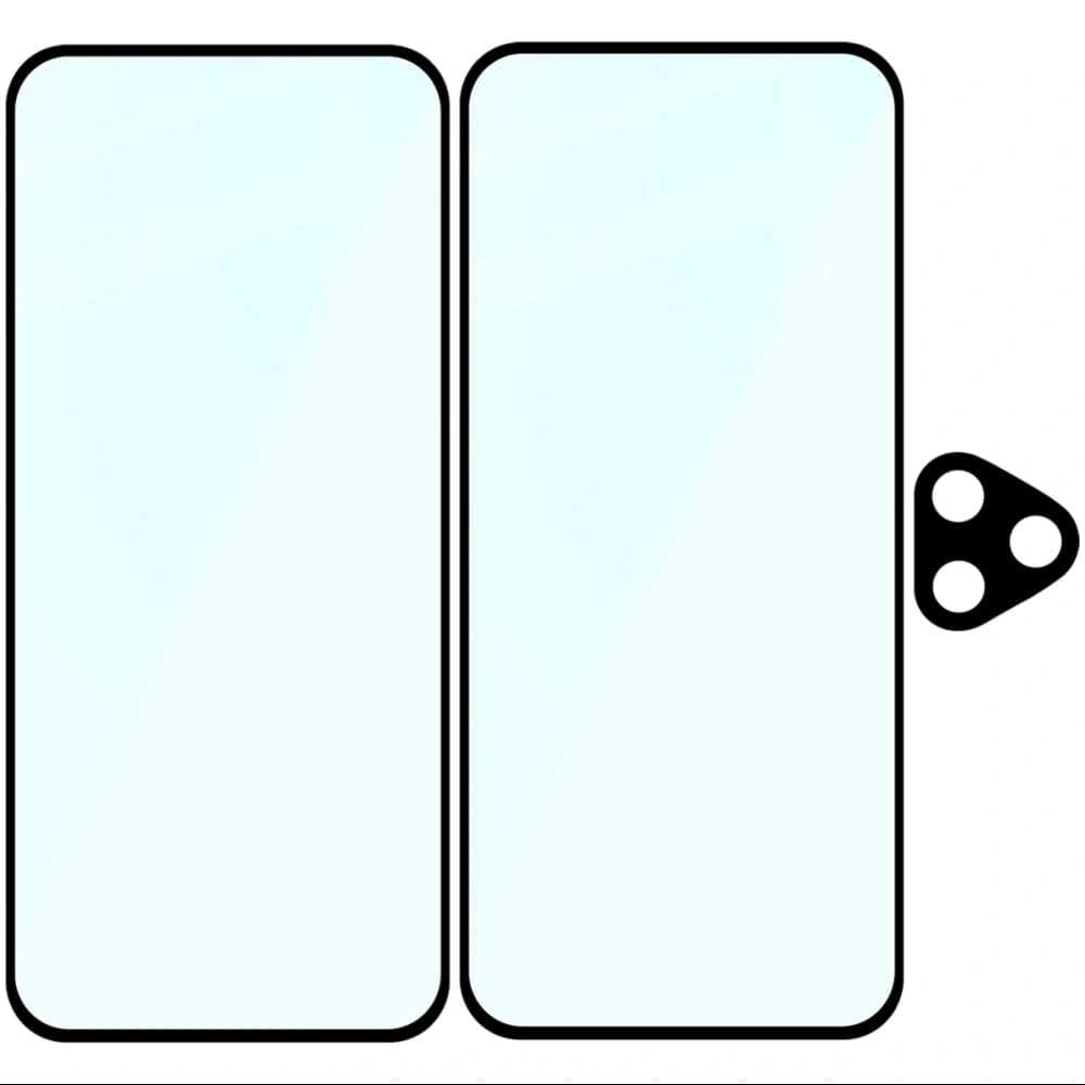 Bizon Edge 2 Pack 2x gehärtetes Glas + 1x Linsenschutz Honor 400 Lite 5G - 6