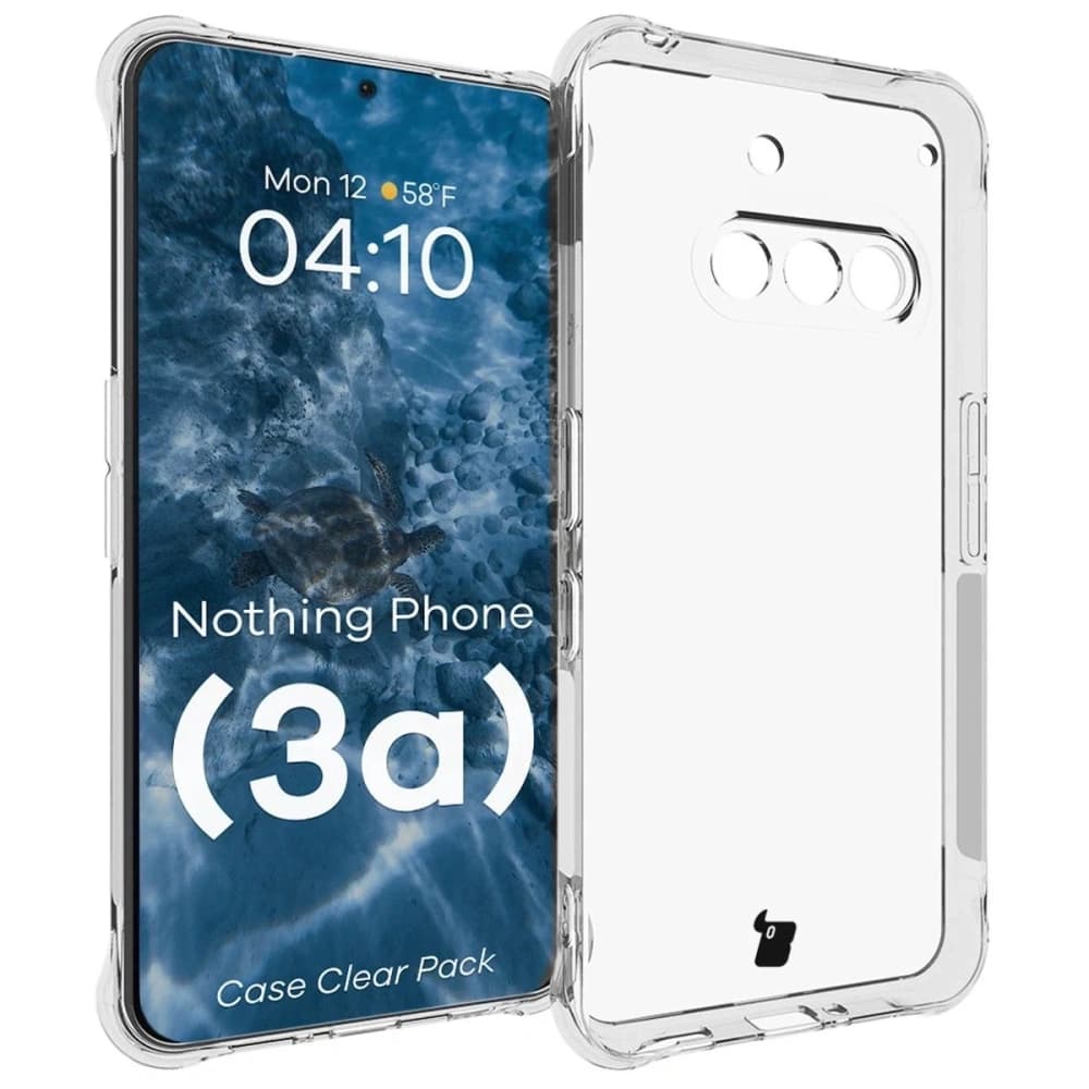Bizon Case Clear Pack case + 2x screen glass Nothing Phone (3a) - 3